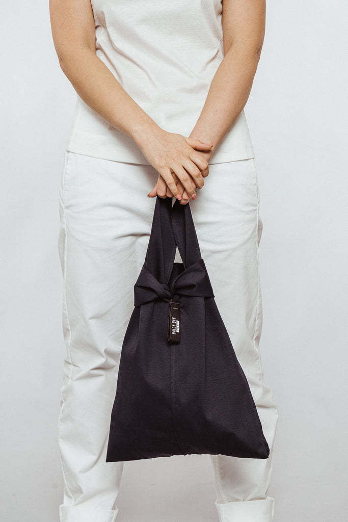 daily_day_one_strip_grocery_bag_navy_blue