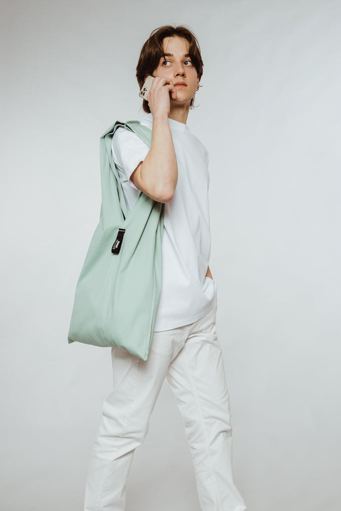 daily_day_one_strip_tote_bag_mint_green